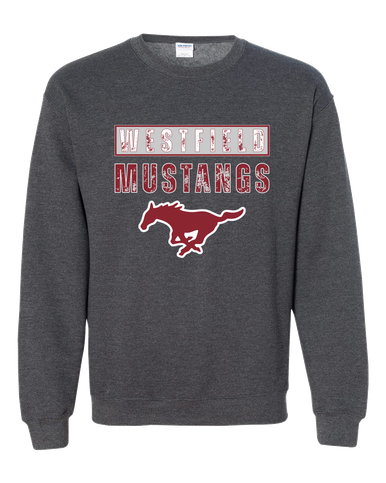 Westfield Mustangs Mascot #9 Men's Sweatshirt