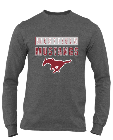 Westfield Mustangs Mascot #9 Men's LS T-Shirt
