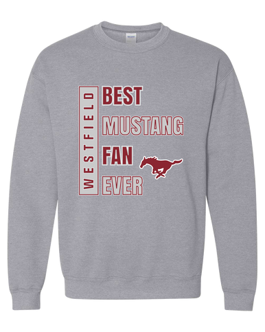 Westfield Mustangs Best Mustang Fan Men's Sweatshirt