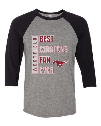 Westfield Mustangs Best Mustang Fan Men's Baseball T-Shirt
