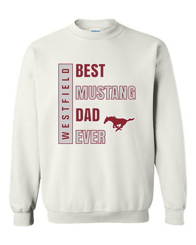 Westfield Mustangs Best Mustang Dad Men's Sweatshirt