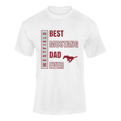 Westfield Mustangs Best Mustang Dad Men's SS T-Shirt