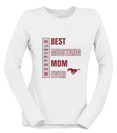 Westfield Mustangs Best Mustang Mom Women's LS T-Shirt