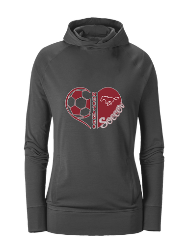 Westfield Mustangs Heart Soccer Women's Hoodie