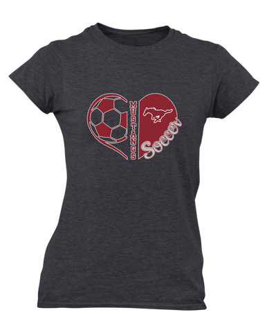 Westfield Mustangs Heart Soccer Women's Premium SS T-Shirt
