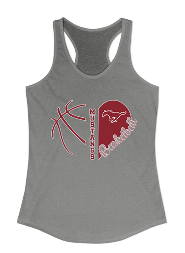 Westfield Mustangs Heart Basketball Women's Tank Top