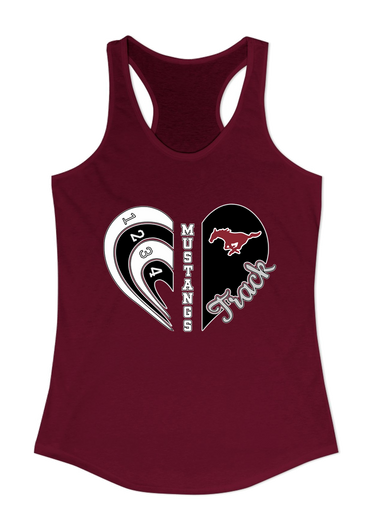 Westfield Mustangs Heart Track Women's Tank Top