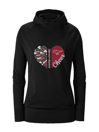Westfield Mustangs Heart Cheer Women's Hoodie