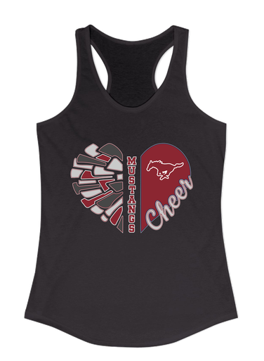 Westfield Mustangs Heart Cheer Women's Tank Top
