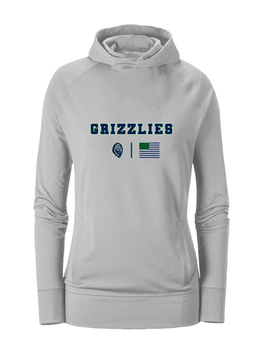 Copper Hills Grizzlies Team Colors Flag Women's Hoodie