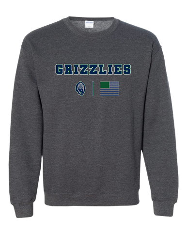 Copper Hills Grizzlies Team Colors Flag Men's Sweatshirt
