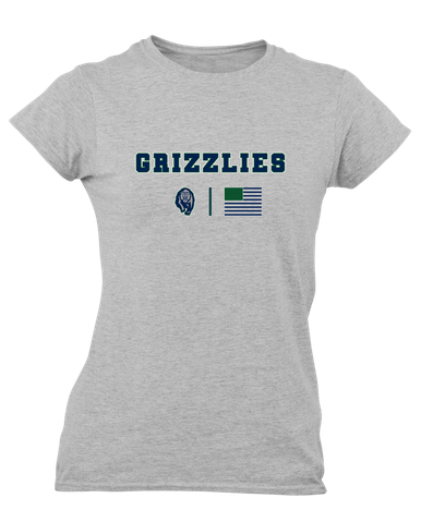 Copper Hills Grizzlies Team Colors Flag Women's SS T-Shirt