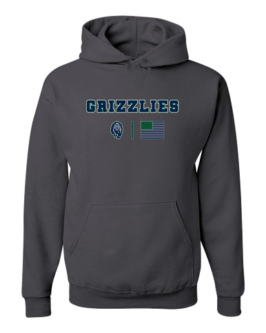 Copper Hills Grizzlies Team Colors Flag Men's Premium Hoodie