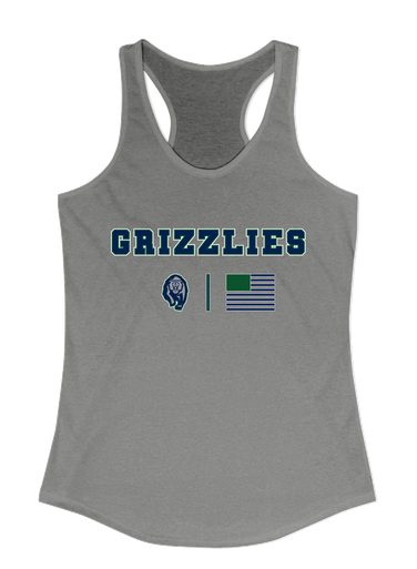 Copper Hills Grizzlies Team Colors Flag Women's Tank Top