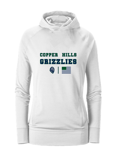 Copper Hills Grizzlies Spirit Flag Women's Hoodie