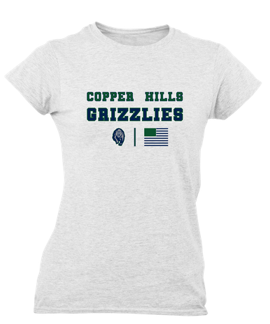 Copper Hills Grizzlies Spirit Flag Women's SS T-Shirt