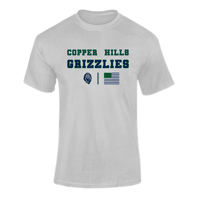 Copper Hills Grizzlies Spirit Flag Men's Premium SS T-Shirt