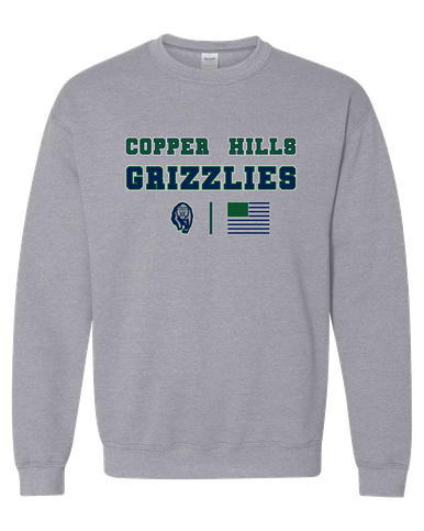 Copper Hills Grizzlies Spirit Flag Men's Sweatshirt