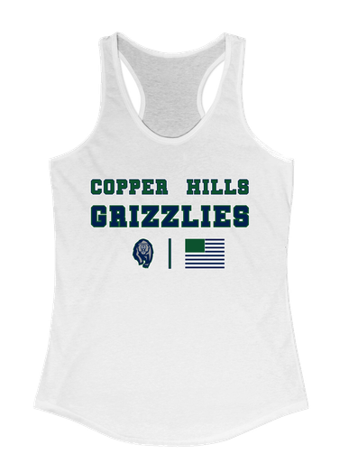Copper Hills Grizzlies Spirit Flag Women's Tank Top