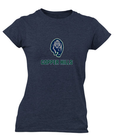 Copper Hills Grizzlies Mascot #2 Women's Premium SS T-Shirt