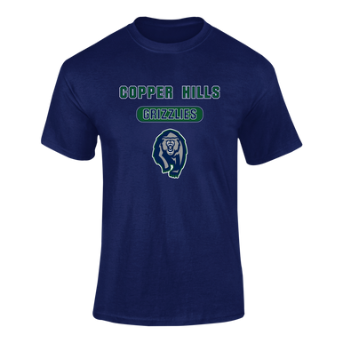 Copper Hills Grizzlies Mascot #3 Men's SS T-Shirt