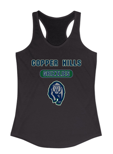 Copper Hills Grizzlies Mascot #3 Women's Tank Top
