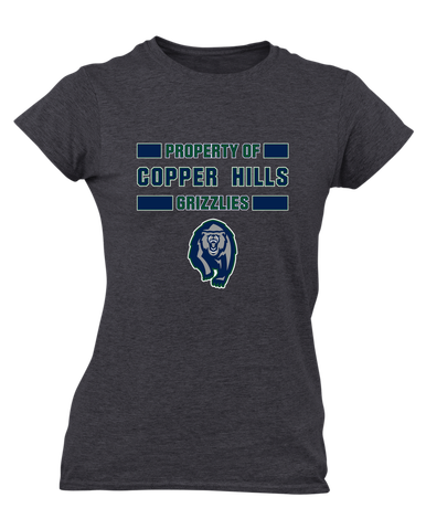 Copper Hills Grizzlies Property Of Women's SS T-Shirt