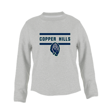 Copper Hills Grizzlies Mascot #4 Women's Sweatshirt