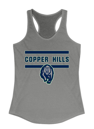 Copper Hills Grizzlies Mascot #4 Women's Tank Top