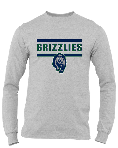 Copper Hills Grizzlies Mascot #5 Men's LS T-Shirt
