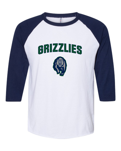 Copper Hills Grizzlies Mascot #6 Men's Baseball T-Shirt