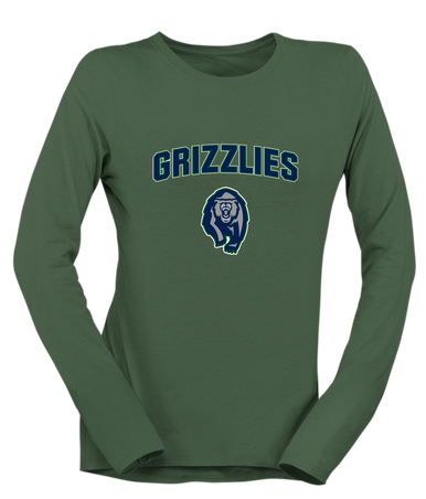 Copper Hills Grizzlies Mascot #6 Women's Premium LS T-Shirt