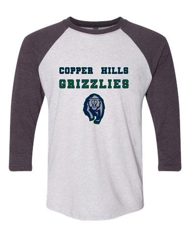Copper Hills Grizzlies Spirit Women's Baseball T-Shirt