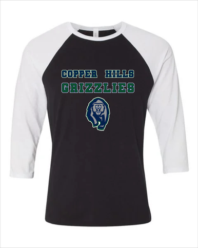 Copper Hills Grizzlies Spirit Men's Baseball T-Shirt