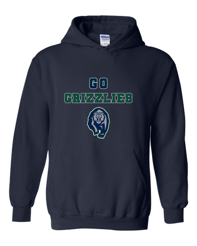 Copper Hills Grizzlies Go Team Men's Hoodie