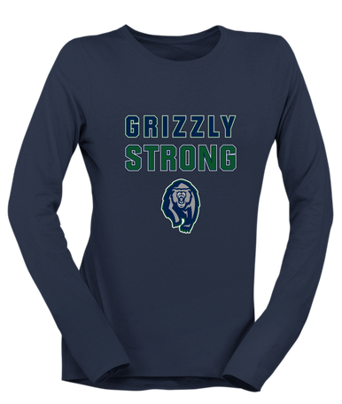 Copper Hills Grizzlies Strong #2 Women's LS T-Shirt