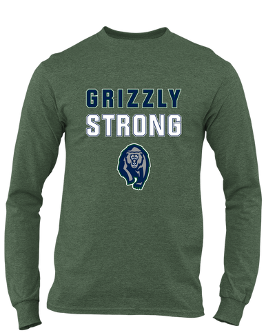 Copper Hills Grizzlies Strong #2 Men's LS T-Shirt