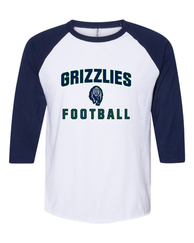 Copper Hills Grizzlies Football #1 Men's Baseball T-Shirt