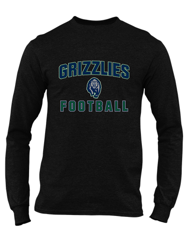 Copper Hills Grizzlies Football #1 Men's Premium LS T-Shirt