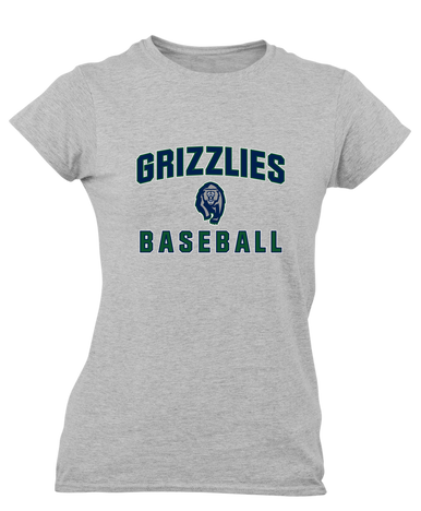 Copper Hills Grizzlies Baseball #1 Women's Premium SS T-Shirt