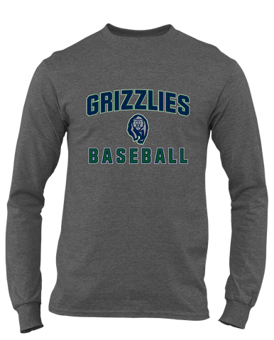 Copper Hills Grizzlies Baseball #1 Men's Premium LS T-Shirt