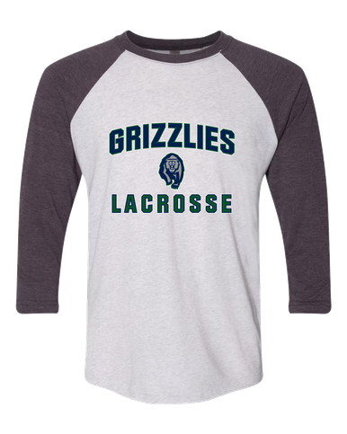 Copper Hills Grizzlies Lacrosse Men's Baseball T-Shirt