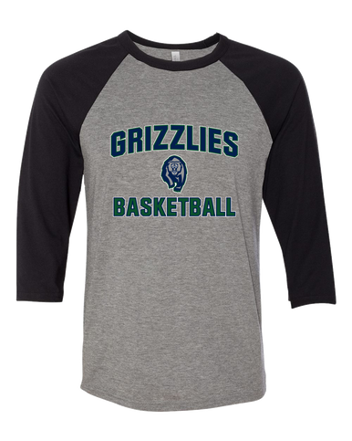 Copper Hills Grizzlies Basketball #1 Men's Baseball T-Shirt