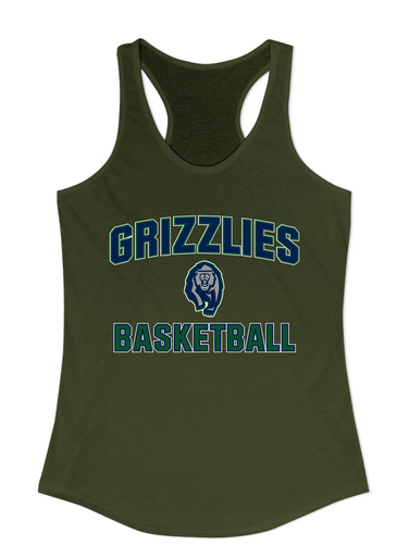Copper Hills Grizzlies Basketball #1 Women's Tank Top