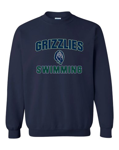 Copper Hills Grizzlies Swimming Men's Sweatshirt