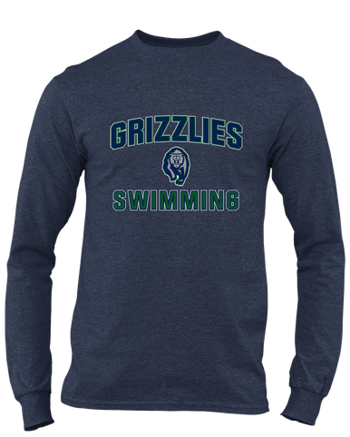 Copper Hills Grizzlies Swimming Men's LS T-Shirt