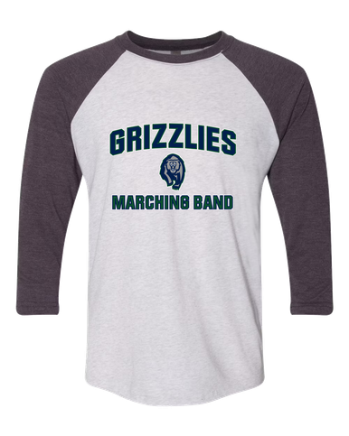 Copper Hills Grizzlies Marching Band Women's Baseball T-Shirt