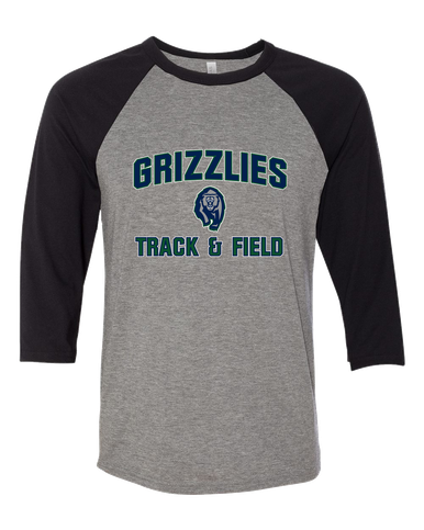Copper Hills Grizzlies Track & Field Women's Baseball T-Shirt