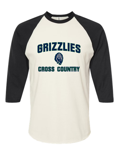 Copper Hills Grizzlies Cross Country Women's Baseball T-Shirt
