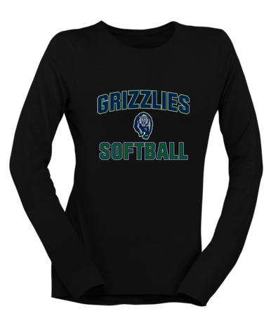 Copper Hills Grizzlies Softball #1 Women's Premium LS T-Shirt